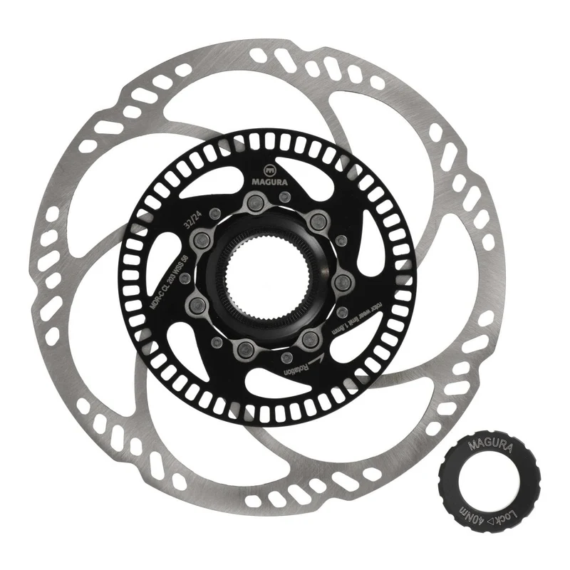 Magura MDR-C Bremsscheibe 180 mm | Center Lock | inkl. Verschlussring | E-Bike / MTB