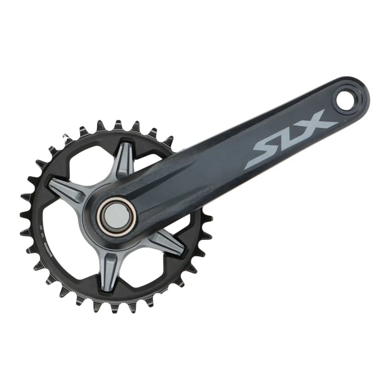 Nur rechter Kurbelarm mit Kettenblatt: Shimano SLX FC-M7100-1 Kurbel 170mm Kettenblatt 32 Zähne (1x12-fach)