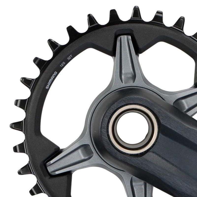 Nur rechter Kurbelarm mit Kettenblatt: Shimano SLX FC-M7100-1 Kurbel 170mm Kettenblatt 32 Zähne (1x12-fach)