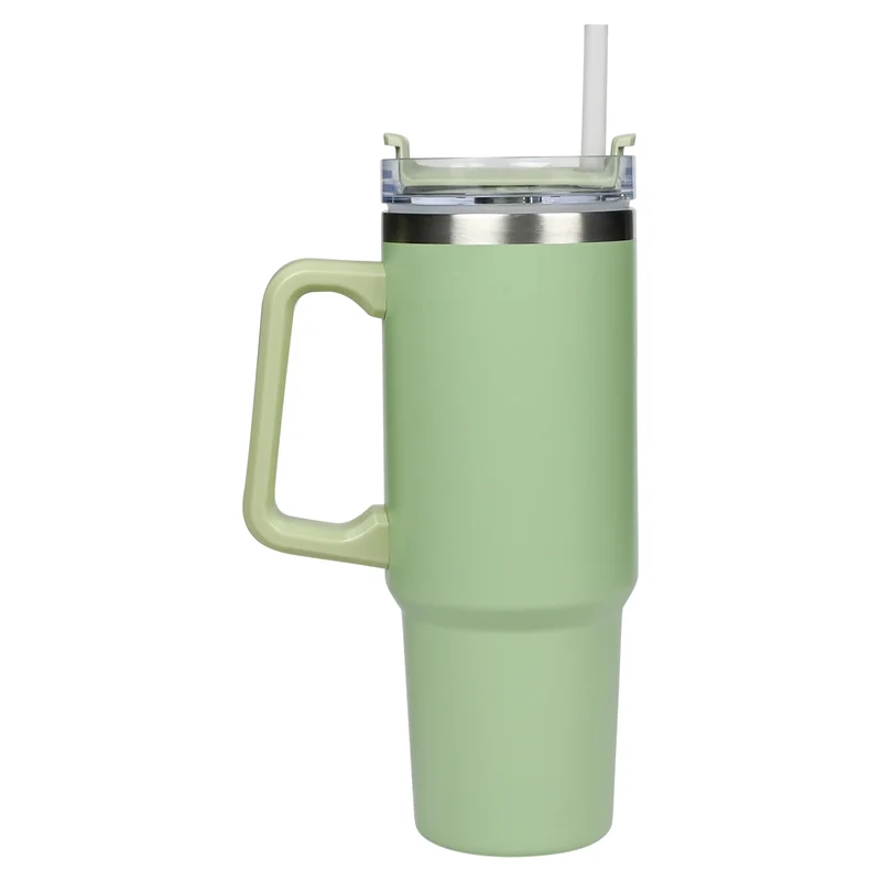 Thermo-Becher 900 ml grün – Höhe 24,5 cm, Durchmesser ø 8,9 - 7,2 cm, Inhalt 900 ml