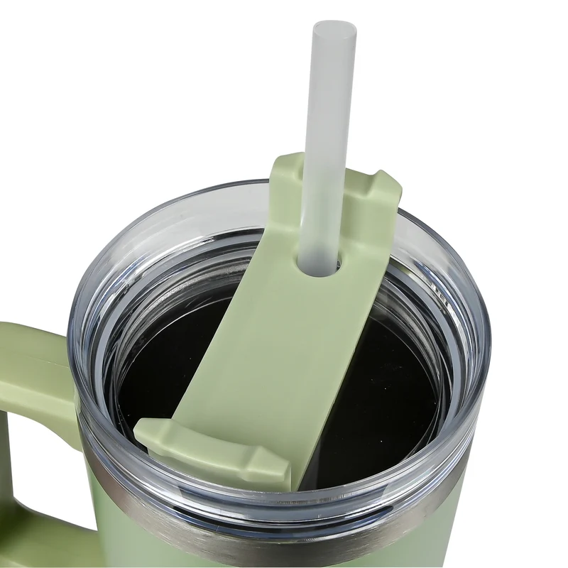 Thermo-Becher 900 ml grün – Höhe 24,5 cm, Durchmesser ø 8,9 - 7,2 cm, Inhalt 900 ml