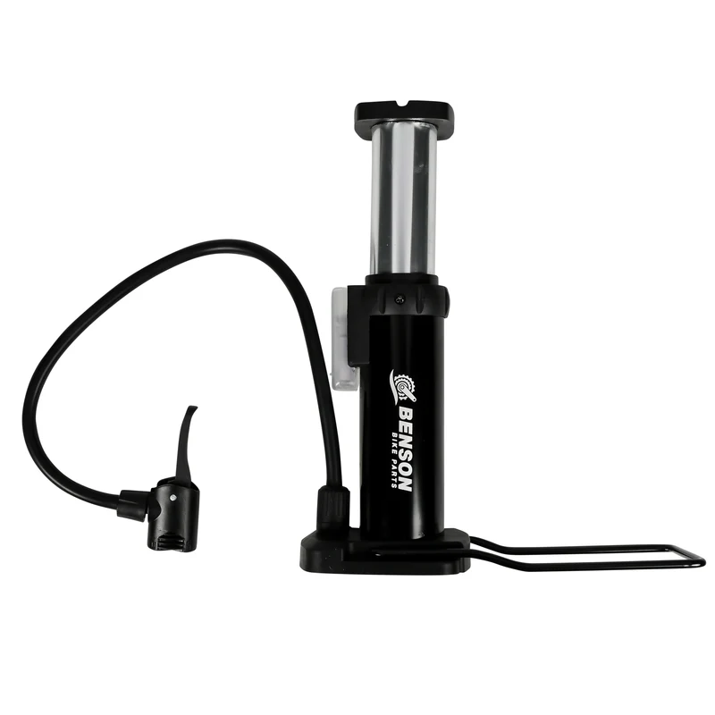Fußpumpe – Schlauchlänge ca. 40 cm, Druck max. 6 bar / 85 PSI, Gewicht ca. 310 g
