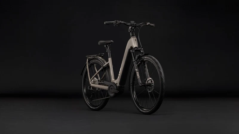 Cube Kathmandu Hybrid SLX 800 Wh E-Trekkingbike Easy Entry 28" flashstone´n´chrome