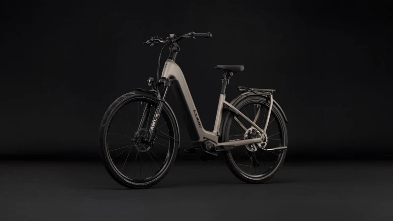 Cube Kathmandu Hybrid SLX 800 Wh E-Trekkingbike Easy Entry 28" flashstone´n´chrome