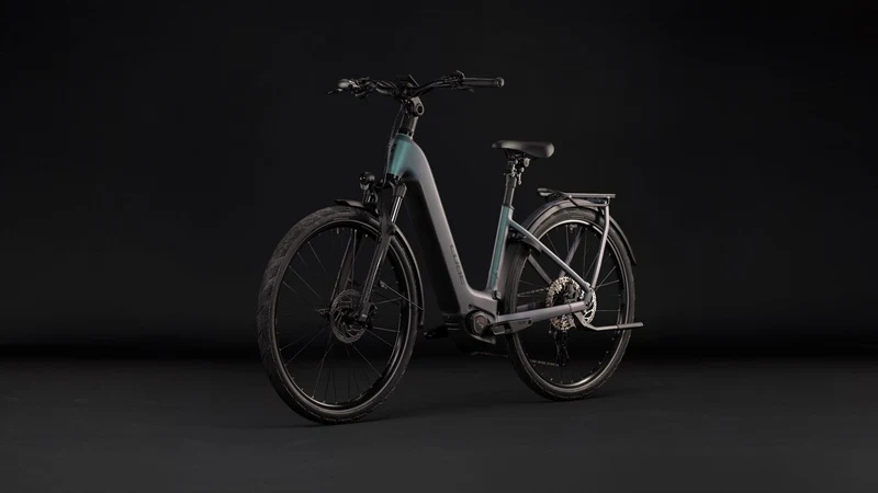 Cube Kathmandu Hybrid Pro 800 Wh E-Trekkingbike Easy Entry 28" smaragdgrey´n´black