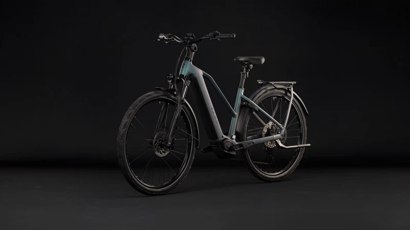 Cube Kathmandu Hybrid Pro 800 Wh E-Trekkingbike Trapeze 28" smaragdgrey´n´black