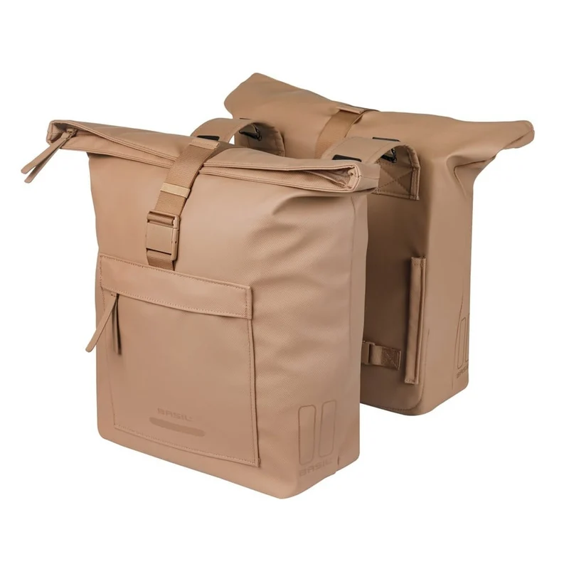 Sacoches vélo cavalières Brooklyn Basil 2 x 20,5L
