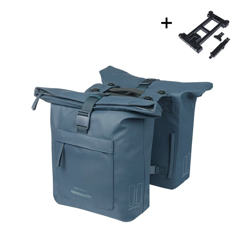 Sacoches vélo cavalières Brooklyn Basil 2 x 20,5L