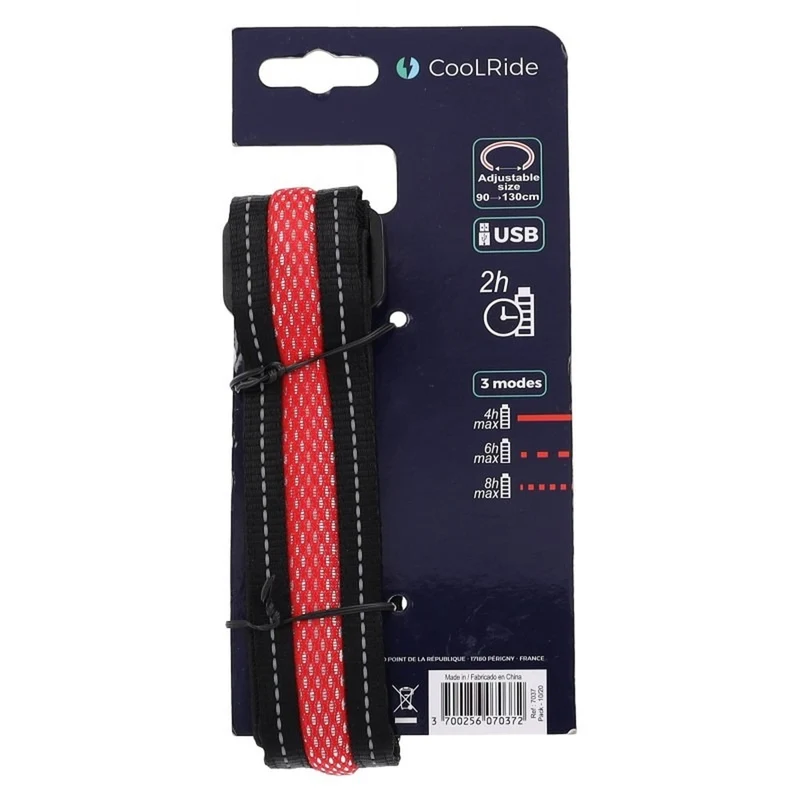Ceinture LED sécurité rechargeable USB Coolride