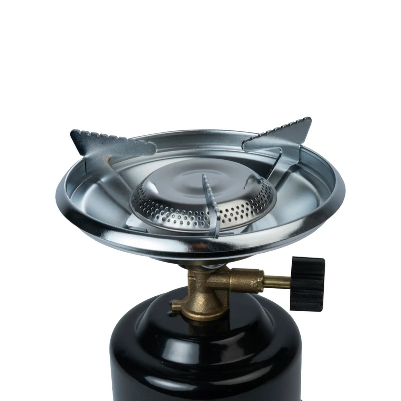 Campingkocher Metall schwarz