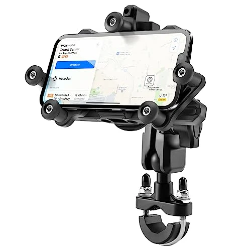 Handyhalterung Motorrad Universal Handyhalter Fahrrad für 4.9-7.3 Zoll Smartphone