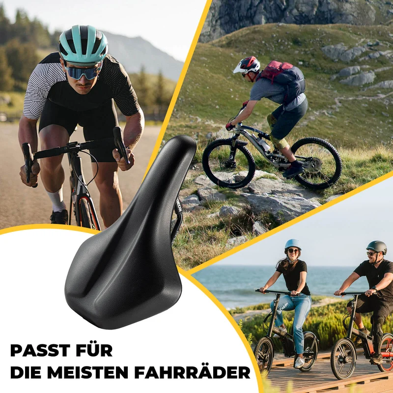 Fahrradsattel Ergonomisch, Komfortabel & Atmungsaktiv, Hochdichter PU-Schaum