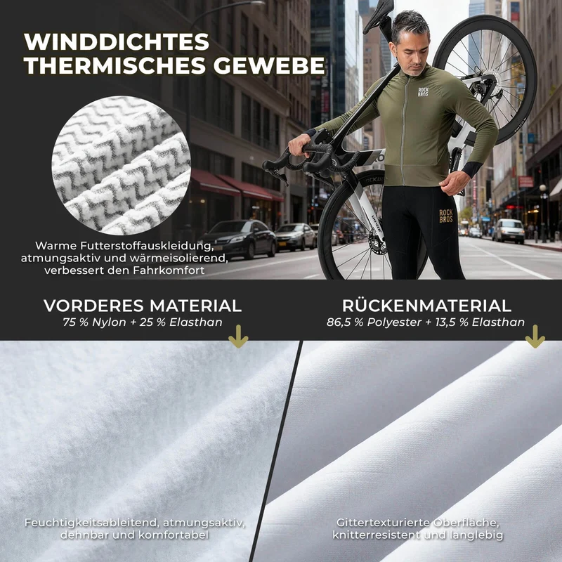 Fahrradjacke mit Reflexelementen Atmungsaktiv & Praktisch Herren