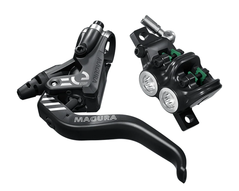 Magura MT5 eSTOP Scheibenbremse hinten | 4-Kolben | 2150 mm Leitung | Shiftmix 4 (Shimano I-Spec EV) | schwarz/silber | E-MTB
