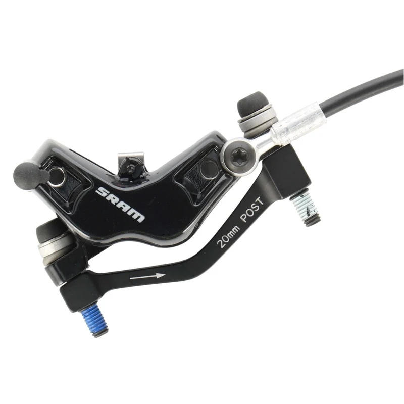 SRAM Guide T Scheibenbremse vorne | 4-Kolben | 850 mm Leitung | inkl. 20 mm Postmount Adapter | schwarz