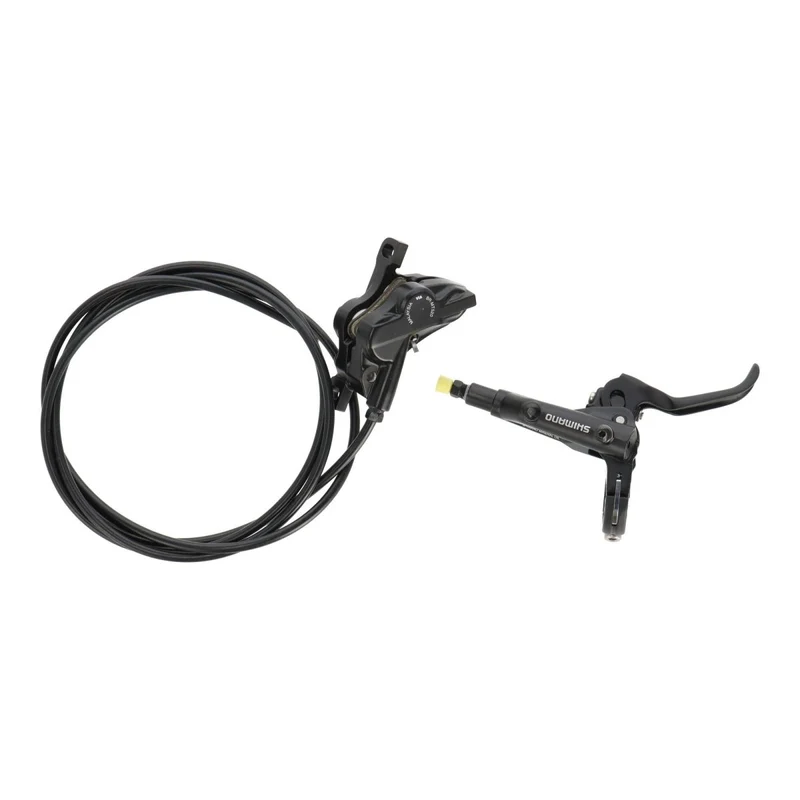 Shimano MT501 / MT520 Scheibenbremse hinten | 4-Kolben | 1700 mm Leitung | Postmount | schwarz | MTB / E-MTB
