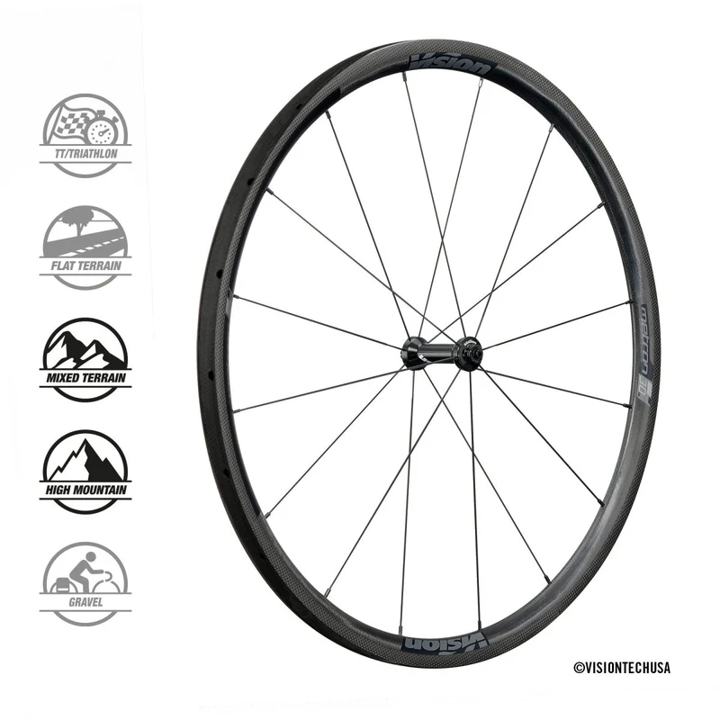 Vision Metron 30 SL Carbon Laufradsatz 28" | Felgenbremsen | Tubular Schlauchreifen | Shimano HG