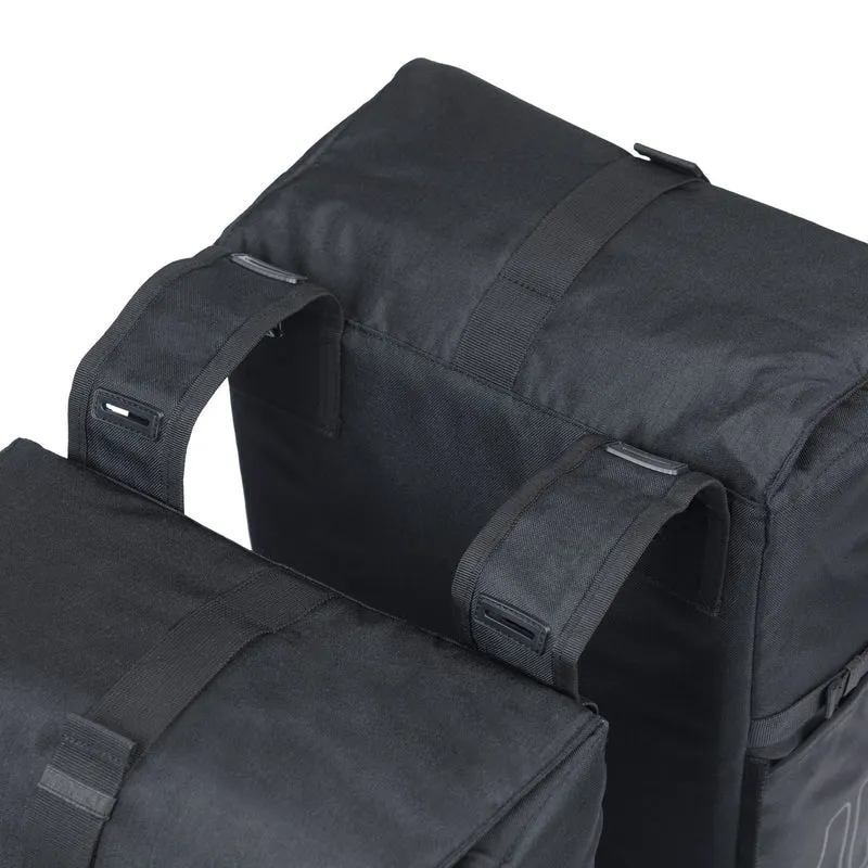 Sacoche double avec fixation universelle pour porte-bagages Basil Move 2 x 15L