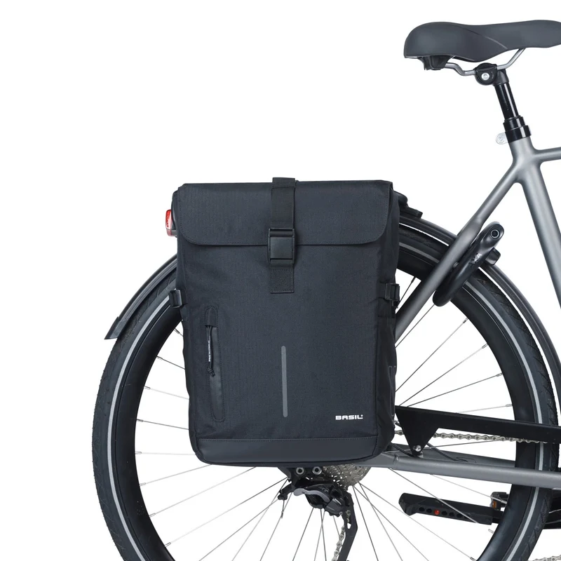 Sacoche double avec fixation universelle pour porte-bagages Basil Move 2 x 15L