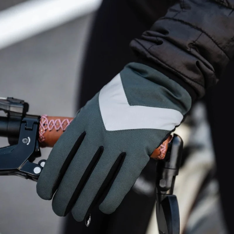 Gants vélo d'hiver réfléchissants et imperméables Rainette