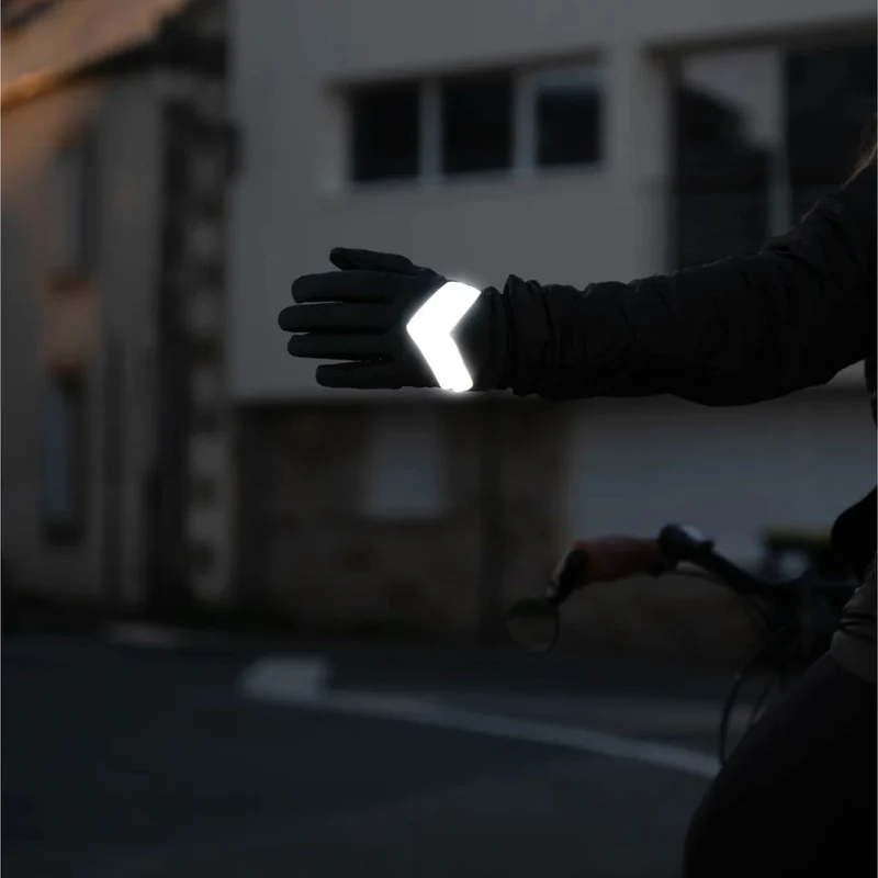 Gants vélo d'hiver réfléchissants et imperméables Rainette