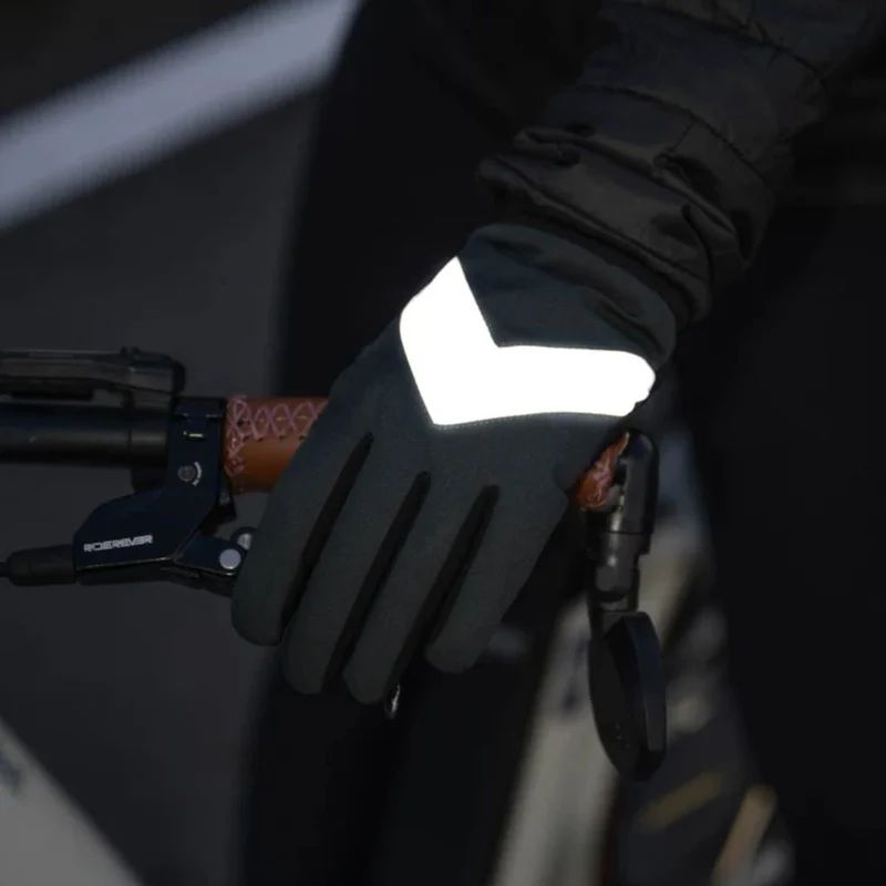 Gants vélo d'hiver réfléchissants et imperméables Rainette