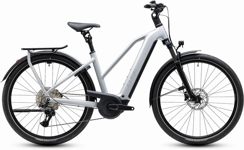 Cube Kathmandu Hybrid ONE 800 Wh E-Trekkingbike Trapeze 28" silverstar´n´reflex