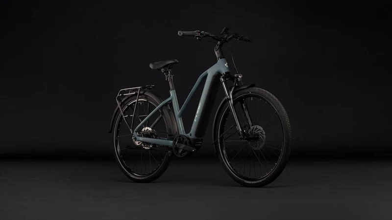 Cube Touring Hybrid Deluxe SLX 800 Wh E-Trekkingbike Trapeze 28" greengranit´n´green