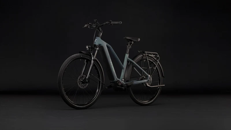 Cube Touring Hybrid Deluxe SLX 800 Wh E-Trekkingbike Trapeze 28" greengranit´n´green
