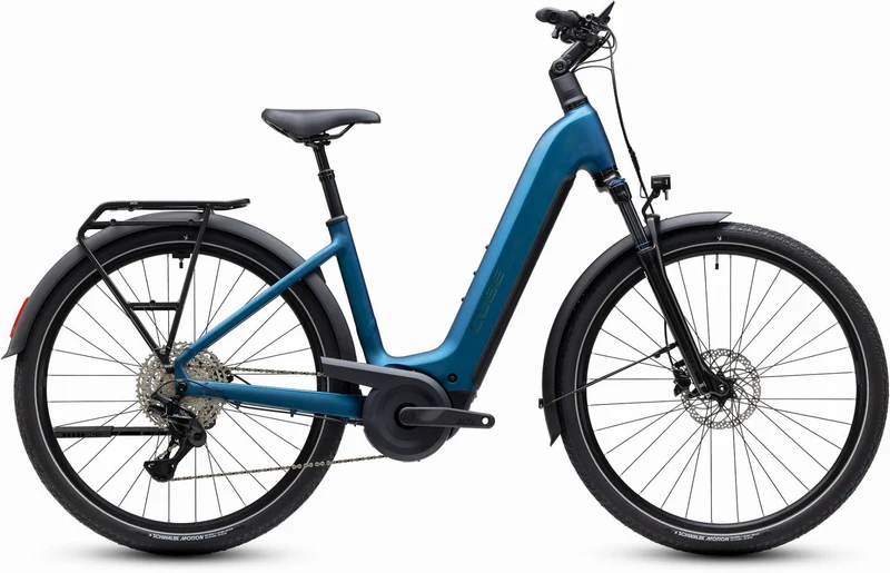 Cube Touring Hybrid Pro 800 Wh E-Trekkingbike Easy Entry 28" electricblue´n´prizm