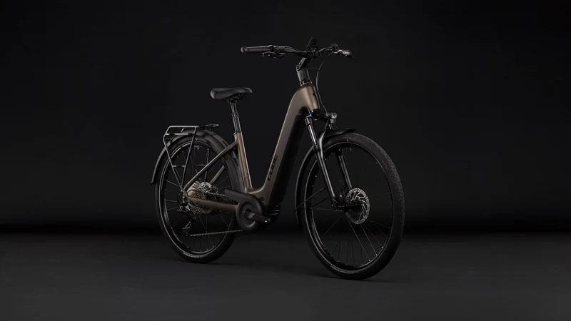 Cube Touring Hybrid Pro 800 Wh E-Trekkingbike Easy Entry 28" metallicumbra´n´black