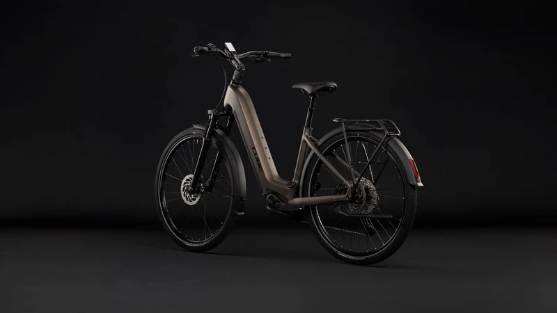 Cube Touring Hybrid Pro 800 Wh E-Trekkingbike Easy Entry 28" metallicumbra´n´black