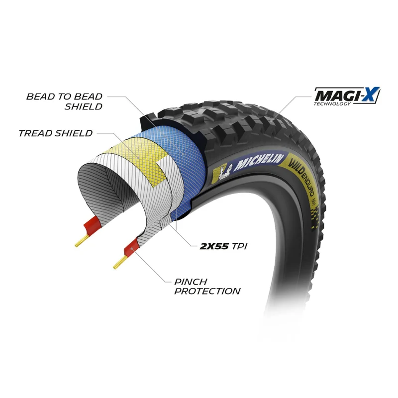 Reifen Michelin Wild Enduro Mh Racing Line Faltbar Schwarz
