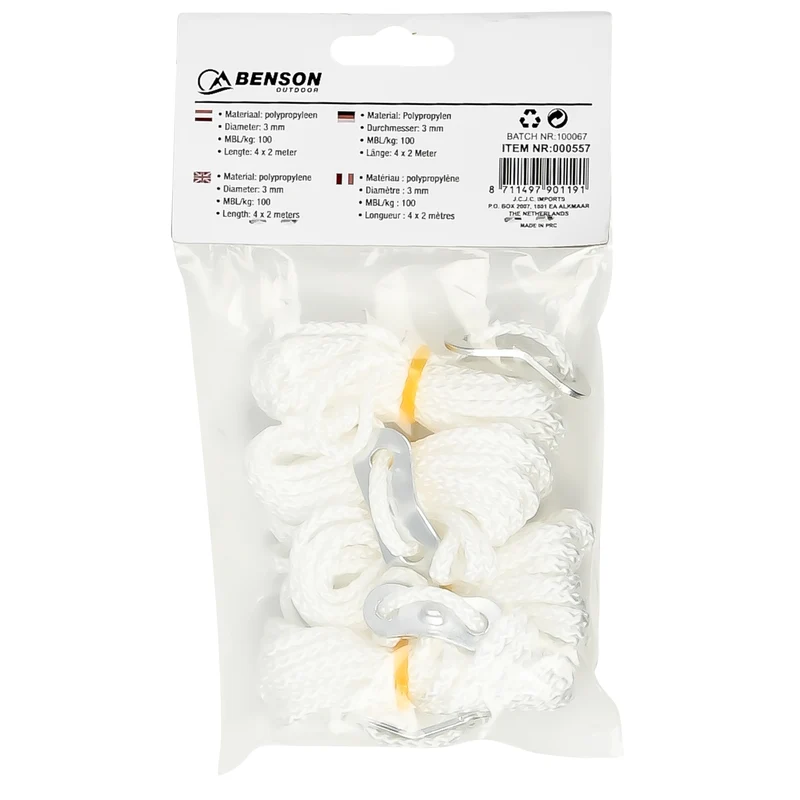 Abspannleine 4 mm x 2 m – Material Polypropylen, Durchmesser 4 mm