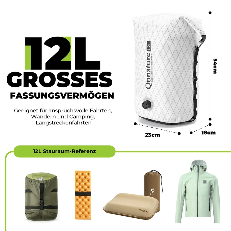 Qunature Lenkertasche 6L/12L Wasserdicht & Leicht
