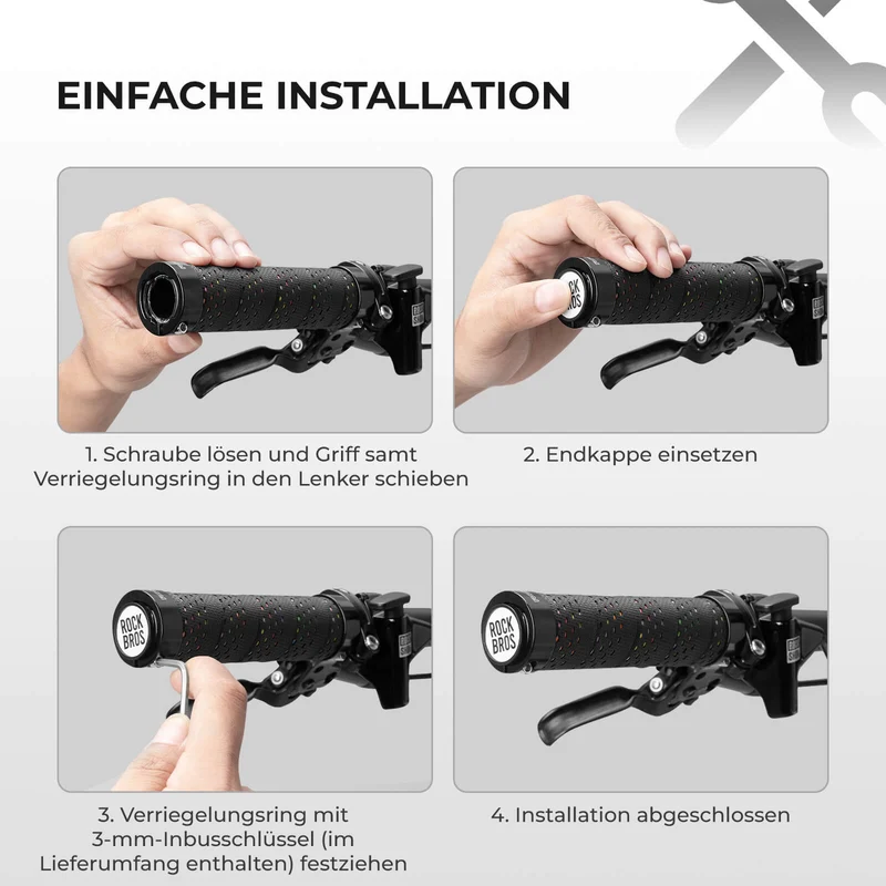 Lenkergriffe 22 mm Doppelverschluss