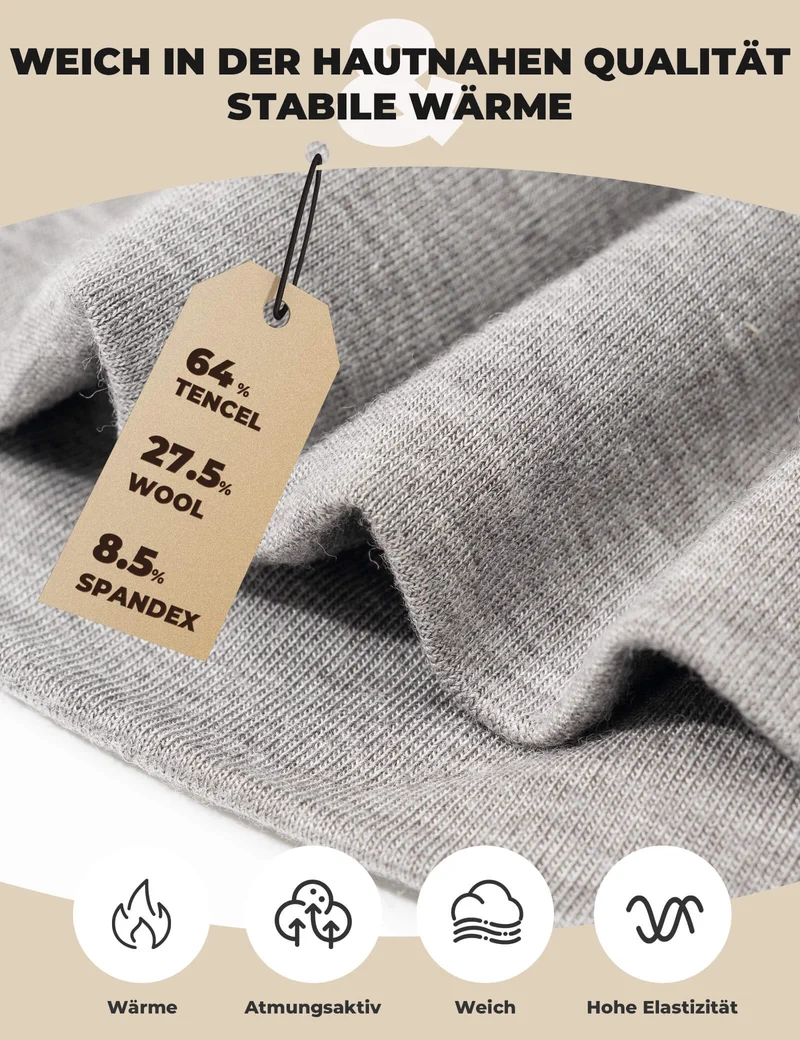 ROCKBROS Winter Thermo Mütze aus Wolle