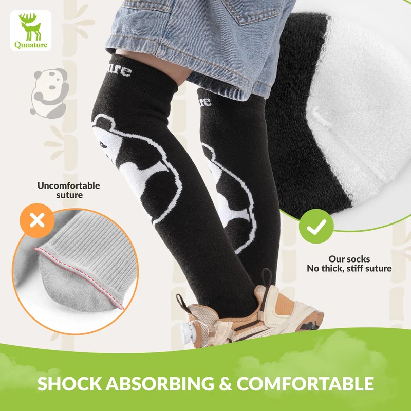 Qunature Skisocken Kinder Thermosocken 1 Paar Winter