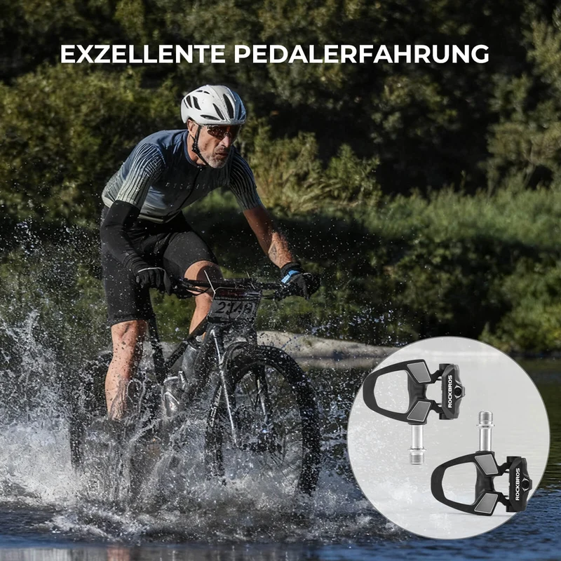 ROCKBROS SPD Fahrradpedale mit Einstellbarer Spannung