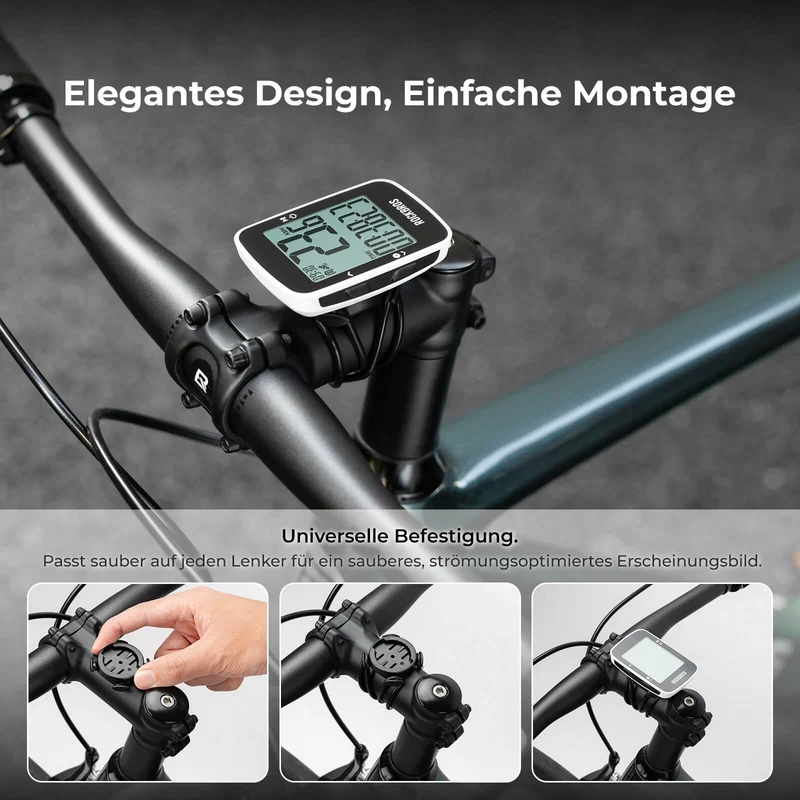 ROCKBROS Fahrradcomputer Kabellos GPS R1