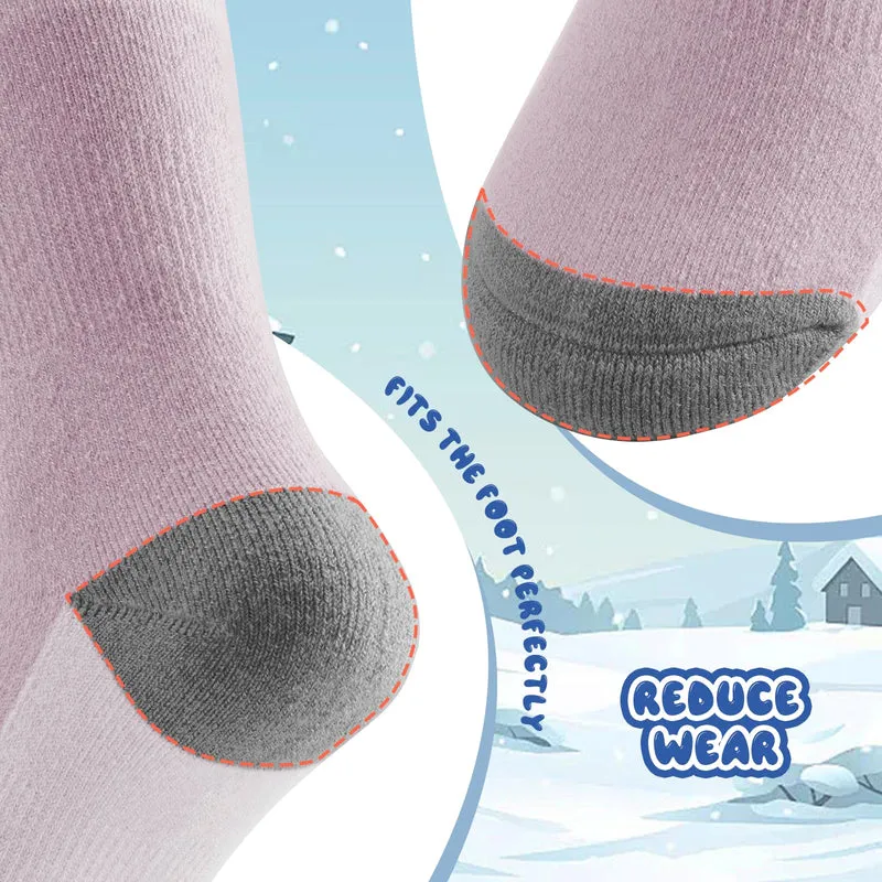 Qunature Jungen Skisocken Kinder Thermosocken