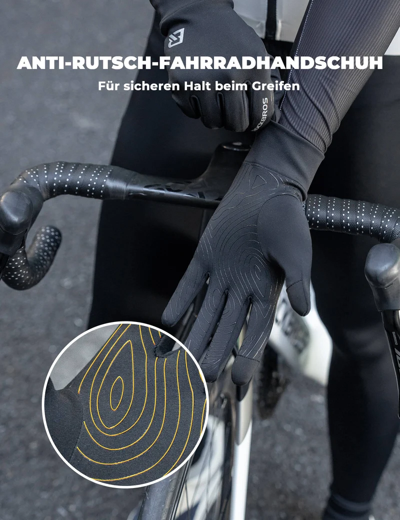 ROCKBROS Fahrradhandschuhe Anti-Rutsch Reflektierend