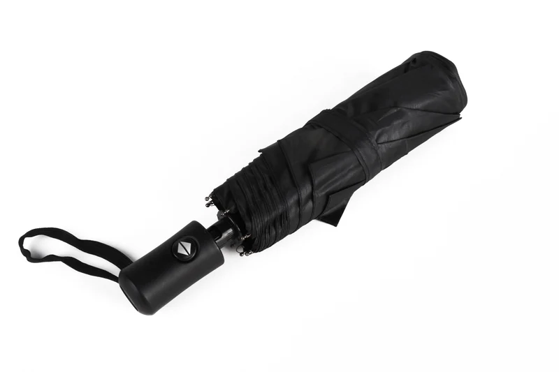 Impliva Regenschirm Mini schwarz automatisch – Durchmesser 95 cm, Farbe schwarz, 95 cm