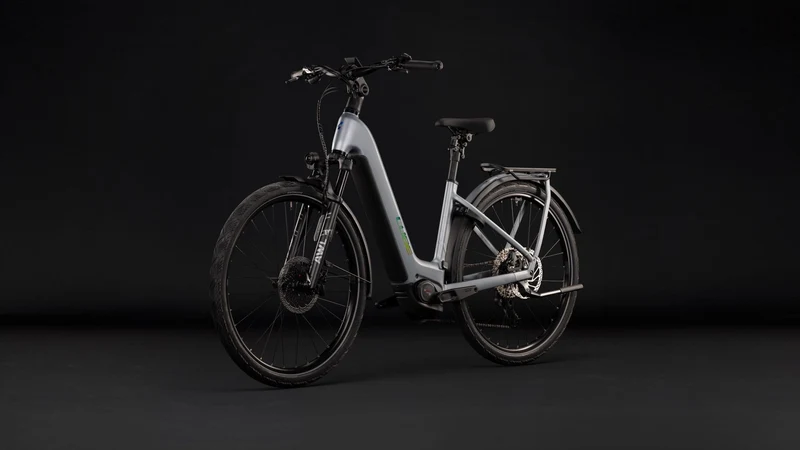 Cube Kathmandu Hybrid EXC 800 Wh E-Trekkingbike Easy Entry 28" slategrey´n´chrome