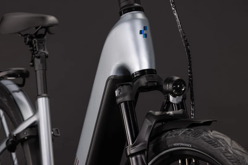Cube Kathmandu Hybrid EXC 800 Wh E-Trekkingbike Easy Entry 28" slategrey´n´chrome