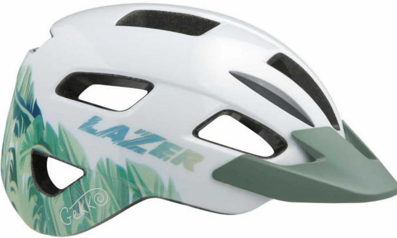 Lazer Gekko Kinder-Helm + NET white tropical 50-56 cm