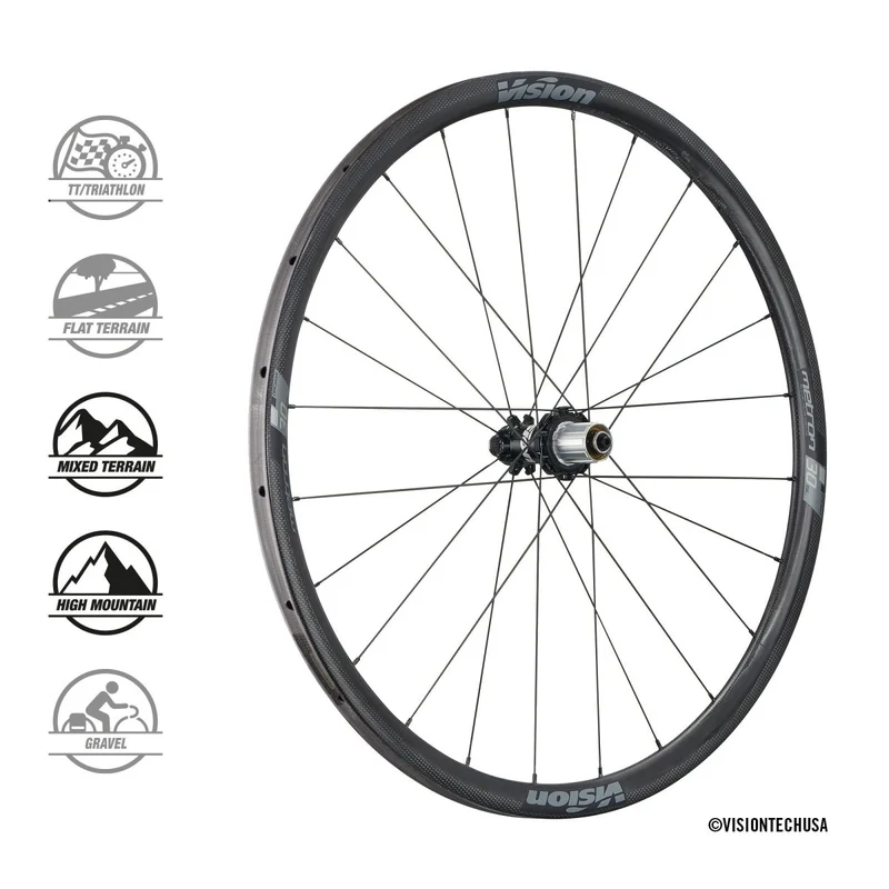 Vision Metron 30 SL Carbon Laufradsatz 28" | Disc | Tubular Schlauchreifen | Centerlock | Shimano HG