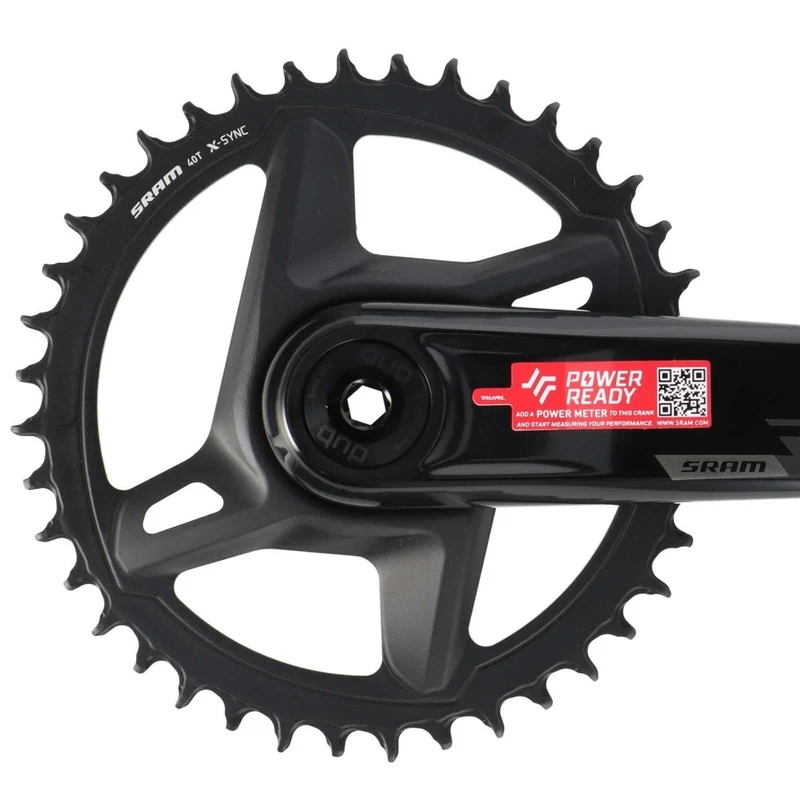 SRAM Rival Kurbel 1x12-fach DUB Wide | 170 mm | Kettenblatt 40 Zähne | Rennrad / Gravel | schwarz
