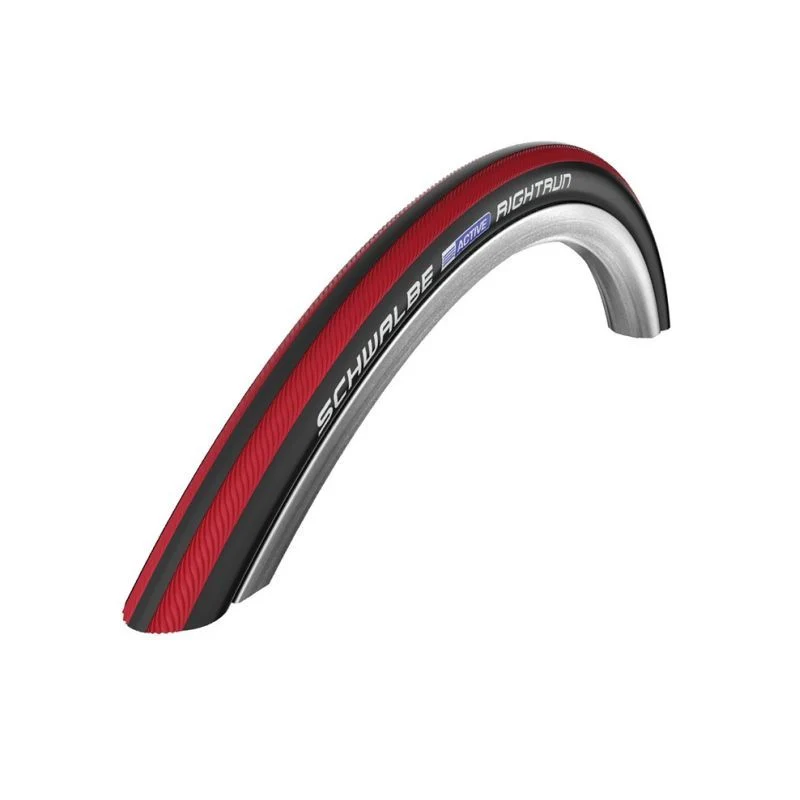 Reifen Schwalbe RightRun HS387 K-Guard LiteSkin Starr Schwarz/Rote Streifen