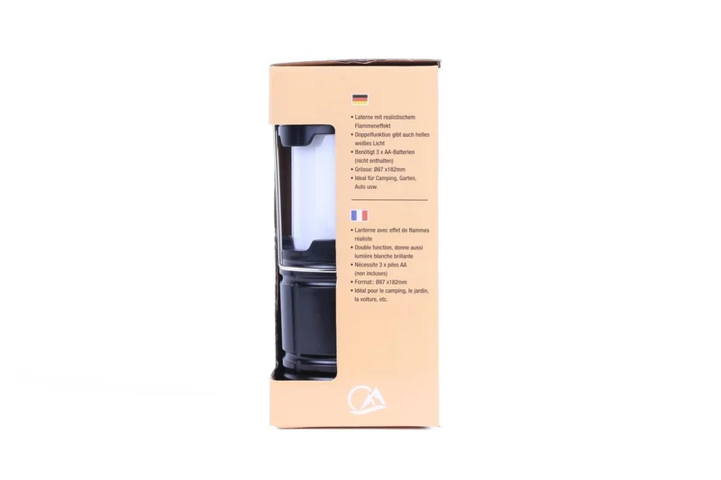 Campinglampe Flammeneffekt 2-in-1 ø87 x 182 mm
